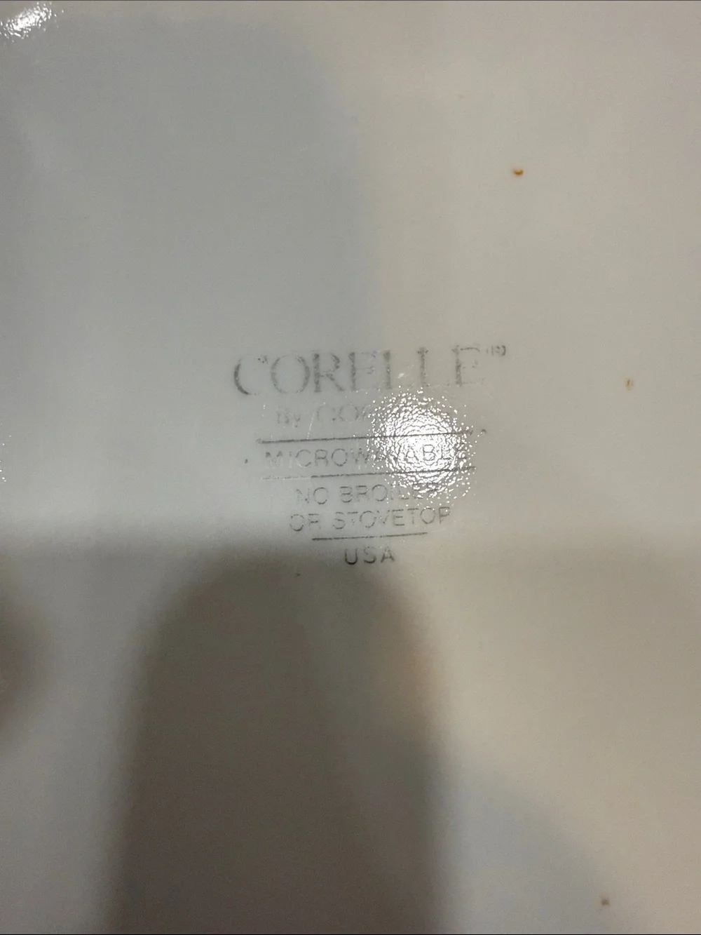 Four Corelle Apricot Grove dinner plates